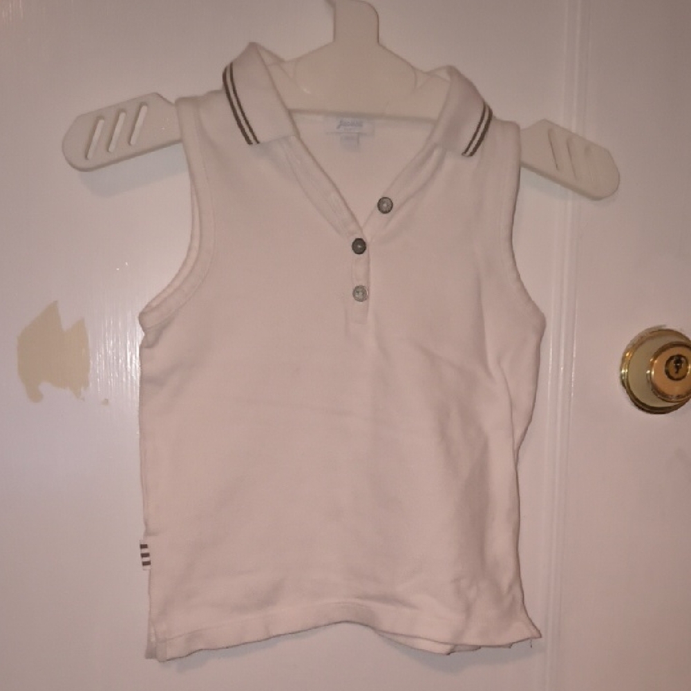 Jacadi | White Sleeveless Polo for Kids